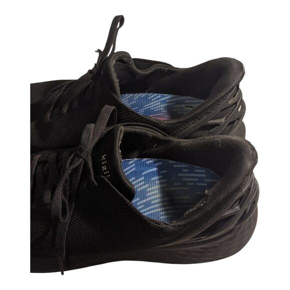 Kizik Athens Athletic Shoes Mens Sz 13 Womens Sz 14.5 Black Blackout Slip On - Picture 5 of 11